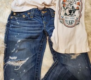 True Religion skull carrie vintage flare 25